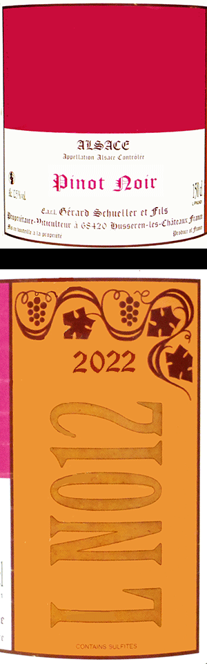 ジェラール・シュレール・エ・フィス・ヴァン・ダルザス・ピノ・ノアール・エル・エンヌ・ゼロ・ドゥーズ 2023