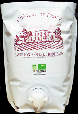 シャトー・ド・プラド・ACコート・ド・ボルドー・カスティヨン・ルージュ 2022 3L バック