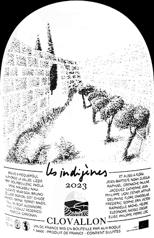 ドメーヌ・ド・クロヴァロン・ヴァン・ド・フランス・ルージュ・レ・ザンディジェーヌ 2023