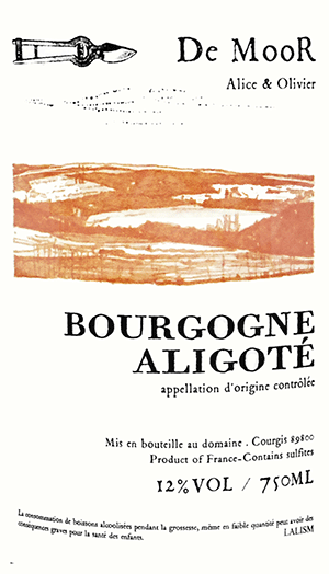 ドメーヌ・アリス・エ・オリヴィエ・ド・ムール・ブルゴーニュ・アリゴテ NV（2022-2023）