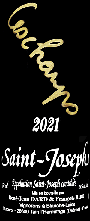 ルネ・ジャン・ダール・エ・フランシス・リボ・サン・ジョセフ・ルージュ・レ・シャン 2021