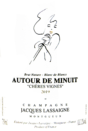 ジャック・ラセーニュ・シャンパーニュ・ブラン・ド・ブラン・ブリュット・ナチュール・オトゥール・ド・ミニュイ 2019