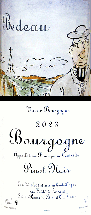 フレデリック・コサール・ブルゴーニュ・ピノ・ノワール・ルージュ・ブド 2023