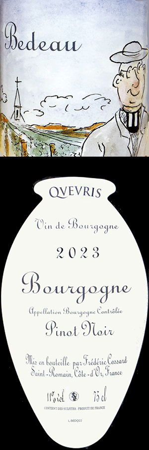 フレデリック・コサール・ブルゴーニュ・ピノ・ノワール・ルージュ・ブド・クヴェヴリ 2023