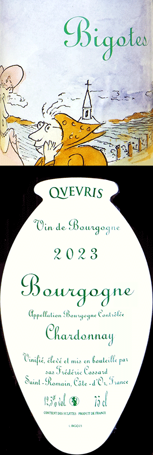 フレデリック・コサール・ブルゴーニュ・シャルドネ・ブラン・ビゴット・クヴェヴリ 2023