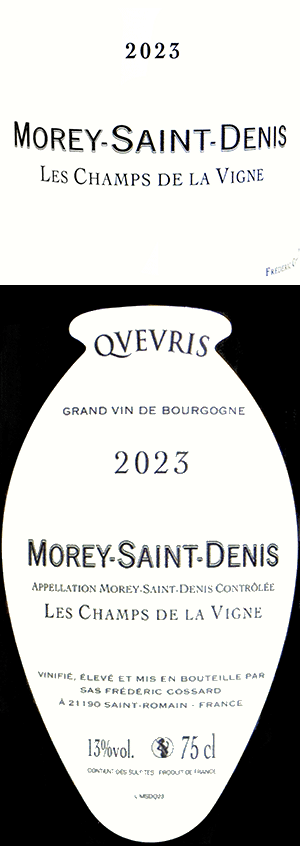 フレデリック・コサール・モレ・サン・ドニ・レ・シャン・ド・ラ・ヴィーニュ・クヴェヴリ 2023