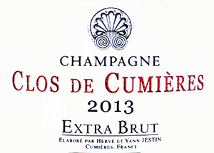 エルヴェ・ジェスタン・シャンパーニュ・エクストラ・ブリュット・クロ・ド・キュミエール 2013