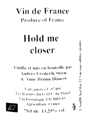 アンダース・フレデリック・スティーン・ヴァン・ド・フランス・ブラン・ホールド・ミー・クローサー 2022