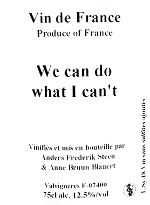 アンダース・フレデリック・スティーン・ヴァン・ド・フランス・ルージュ・ウィ・キャン・ドゥ・ワット・アイ・キャント 2018
