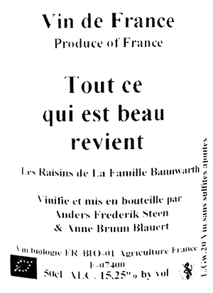 アンダース・フレデリック・スティーン・ヴァン・ド・フランス・ブラン・トゥ・セ・キ・エ・ボー・ルヴィアン 2020 500ml