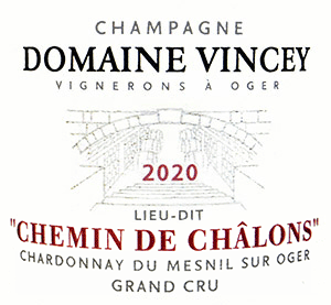 ドメーヌ・ヴァンシー・シャンパーニュ・ブリュット・ナチュール・シャルドネ・デ・メニル・シュール・オジェ・グラン・クリュ・キュヴェ・リューディ・シュマン・ド・シャロン 2020