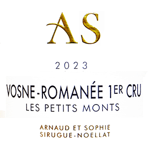 ドメーヌ・アルノー・エ・ソフィー・シリュグ・ノエラ・ヴォーヌ・ロマネ1erCRUレ・プティ・モン 2023
