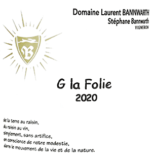 ドメーヌ・ローラン・バーンワルト・ヴァン・ダルザス・ジェ・ラ・フォリー 2020