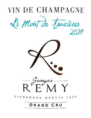 ドメーヌ・ジョルジュ・レミ・シャンパーニュ・グラン・クリュ・ル・モン・ド・トキシエール 2019
