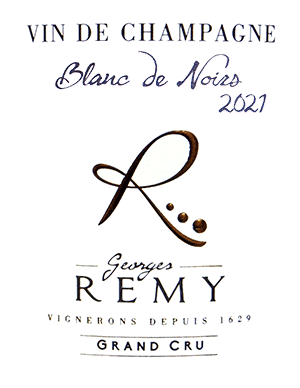 ドメーヌ・ジョルジュ・レミ・シャンパーニュ・グラン・クリュ・ブラン・ド・ノワール 2021