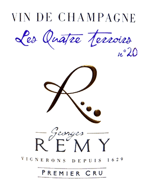 ドメーヌ・ジョルジュ・レミ・シャンパーニュ・ブリュット・ナチュール 1erCRUレ・キャトル・テロワール NV（2020）マグナム