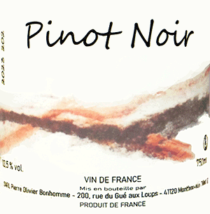 ピエール・オリヴィエ・ボノーム・ヴァン・ド・フランス・ルージュ・ピノ・ノワール 2024