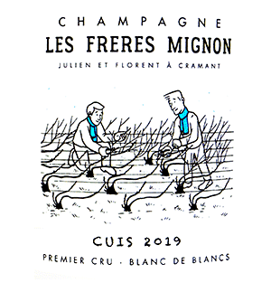 レ・フレール・ミニヨン・シャンパーニュ・ブラン・ド・ブラン 1erCRU エクストラ・ブリュット・ミレジメ・キュヴェ・キュイ 2019（2025/3/12）